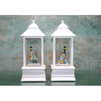 Kış Masalı Tasarımı Işıklı Müzikli Kar Küresi