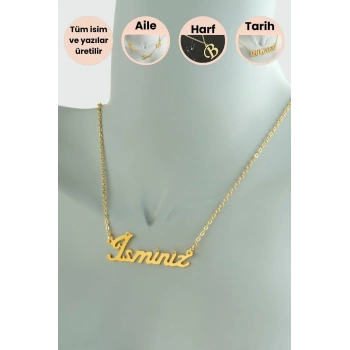 Kişiye Özel İsim Yazılı Kolye