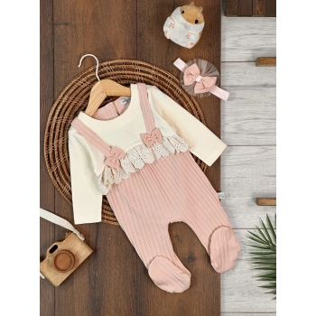 Kışlık Pamuklu 2li Kız Bebek Tulum