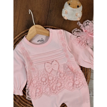 Kışlık Pamuklu Kız Bebek Tulum