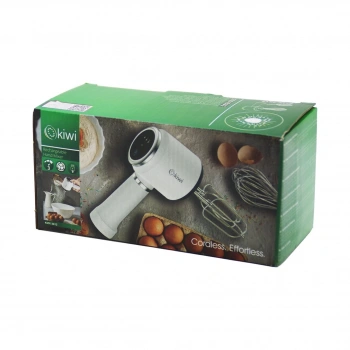 KİWİ KMX-3612 USB ŞARJLI MİKSER 2 X 2-MODEL ÇIRPICI = 4PCS 20W 3-KADEME HIZ=IŞIKLI GÖSTERGE Lİ-İON PİL:1500mAh (4887)