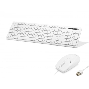 Klavye Ve Mouse Seti - Beyaz KM8520