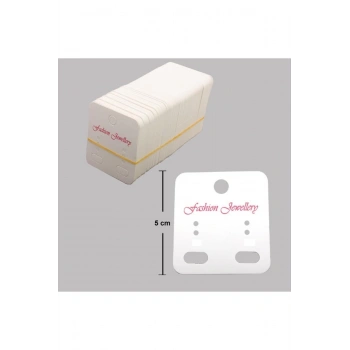 Klıpsli 2 delikli küpe kartı