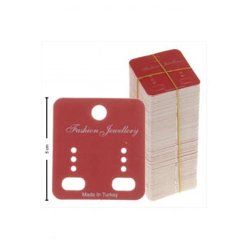 Klıpsli 3 Delikli Küpe Kartı