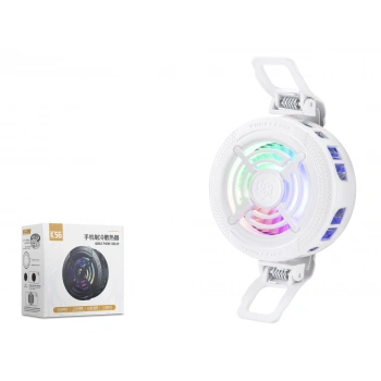 Klipsli Telefon Soğutucu Fan Rgb Beyaz K56
