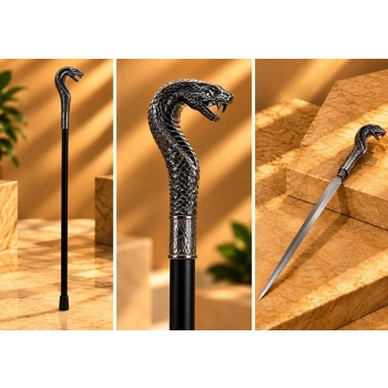 Kobra Başlı Kılıçlı Baston Alk6357
