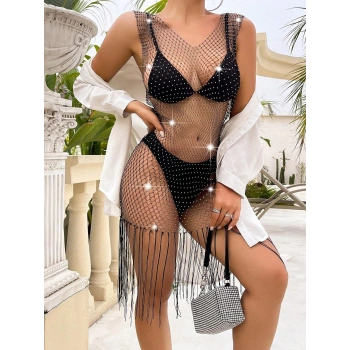 KOLSUZ PÜSKÜLLÜ ELBİSE