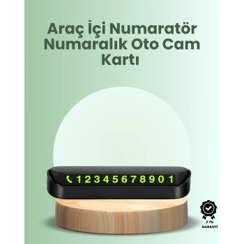 Kompakt Fosforlu Park Numaratörü – Gündüz Şıklığı, Gece Görünürlüğü