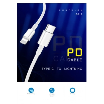 Konfulon DC13 1M 20W Type-C to Lightning Kablo iphone Uyumlu