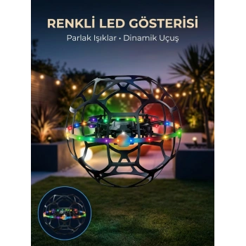 Koruyucu Kafesli Dron El Hareketiyle Kontrol Edilebilen Uçan