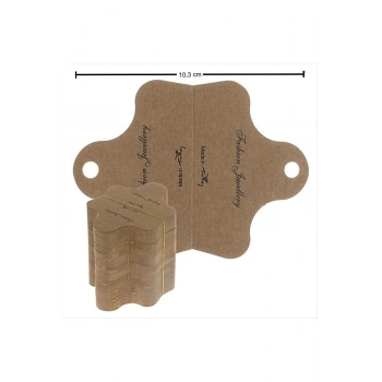 Kraft Kelebek Kolye Kartı