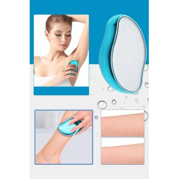 Kristal Epilatör Acısız Manuel Tüy Dökücü Epilatör Tüy Silgisi Epilasyon Aleti Kol Bacak Koltuk Altı