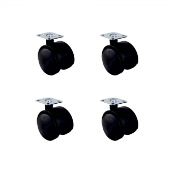 Küçük Plastik Tablalı Teker - 40 MM  HKS101 - 4 Adet