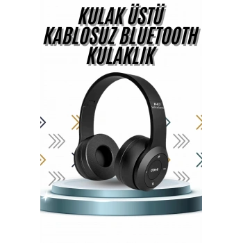Kulak Üstü Bluetooth Kulaklık Yüksek Ses Kaliteli Ayarlanabilir