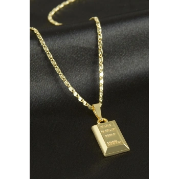 Külçe Şekilli Uçlu Kolye