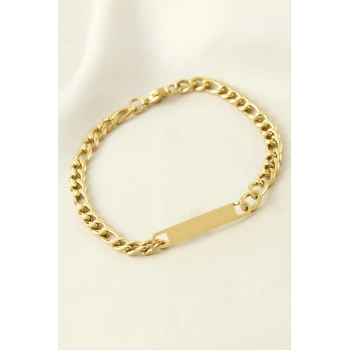 Künye Çelik Bileklik (İsim Yazılabilir) 3 cm