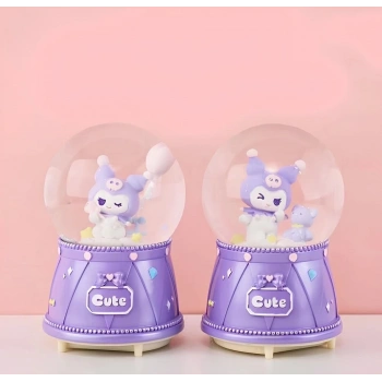 Kuromi Işıklı Müzikli Kar Küresi Orta Boy Alk3118