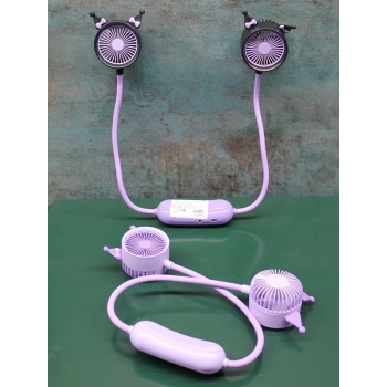 Kuromi Şarjlı Boyun Fanı Vantilatör 2 Kademeli Alk2689