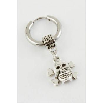 Kuru Kafa Erkek Çelik Küpe