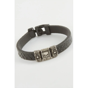 Kuru Kafa Kaliteli Suni Deri Bileklik