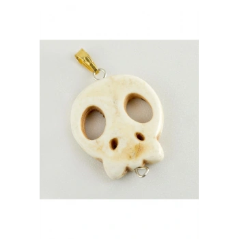 Kuru Kafa Turkuaz Doğaltaş Kolye Ucu