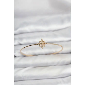 Kutup Yıldızı Model Gold Renk Bileklik - TJ-BB8144