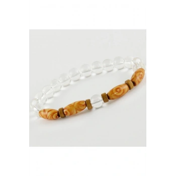 Kuvars Ahşap Trend Yeni Sezon Doğaltaşlı Bileklik