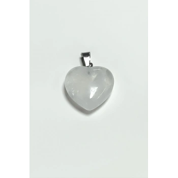 Kuvars Kalpli Doğaltaş Kolye Ucu Küçük 1,5 cm