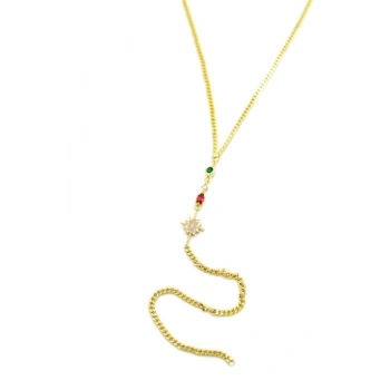 Kuzey Yıldız Y Kolye - Altın