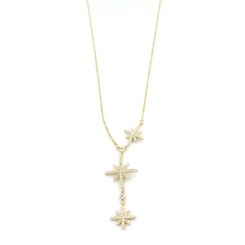 Kuzey Yıldızı Y Kolye - Altın