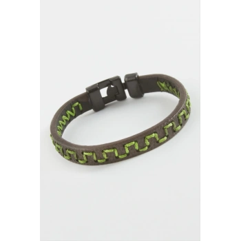 Labirent Kaliteli Suni Deri Bileklik