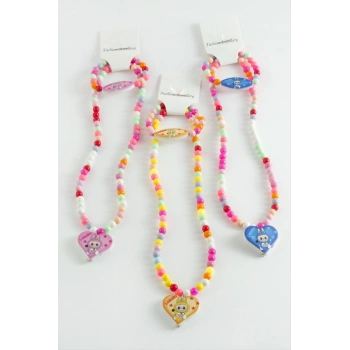 Labubu Boncuk Çocuk Set Kolye