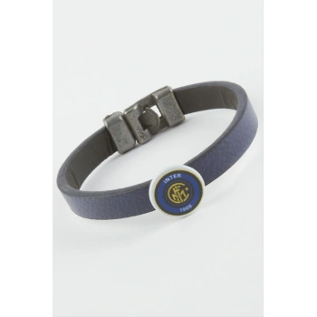 Lacivert Renkli Suni Deri Bileklik