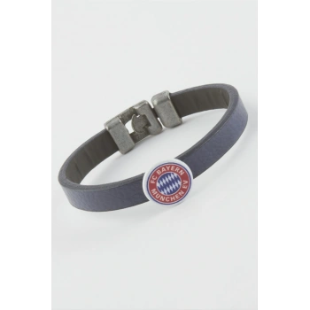 Lacivert Renkli Suni Deri Bileklik