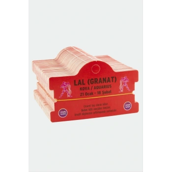 Lal (Granat) & Kova Burç Bileklik Kartı