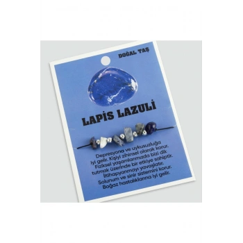 Lapis Doğaltaşlı İp Bileklik