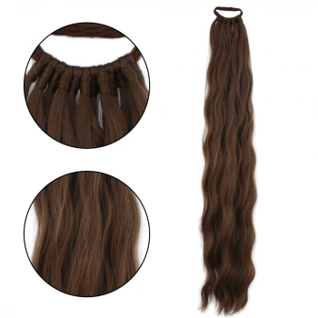 Lastik Tokalı At Kuyruğu Su Dalgalı  - Kumral