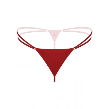  Lastikli Kırmızı Büyük Beden G String Tanga