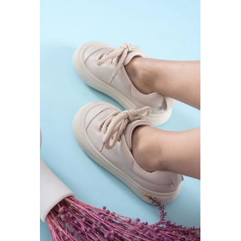 Lavender Bej Spor Ayakkabı