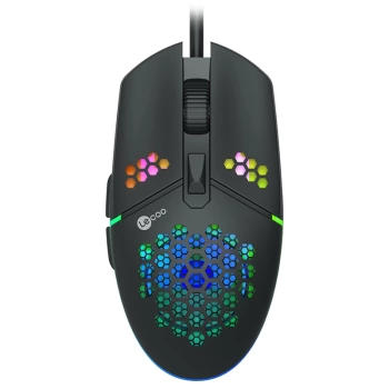 LECOO MS105 3200 DPI 6 TUŞLU KABLOLU RGB LED AYDINLATMALI GAMING MOUSE (4887)