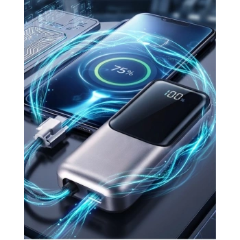 Led Ekranlı Süper Fast Charge Özellikli Mini Powerbank
