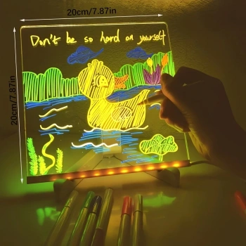 Led Işıklı Çizim Tahtası (20x20cm) (4887)