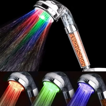 Led Işıklı Su Tasarruflu Banyo Duş Başlığı (4887)