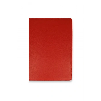 Lenovo M10 FHD Plus X606F Kılıf 360 Tablet Deri Kılıf - Kırmızı