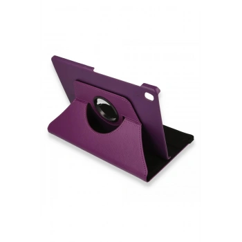 Lenovo M10 FHD Plus X606F Kılıf 360 Tablet Deri Kılıf - Mürdüm