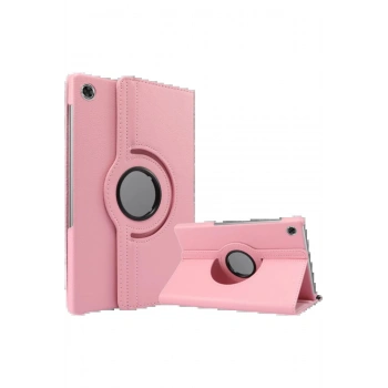 Lenovo Tab M10 TB311FU Kılıf 360 Tablet Deri Kılıf - Pembe