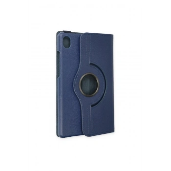 Lenovo Tab M8 Kılıf 360 Tablet Deri Kılıf - Lacivert