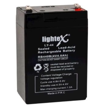 LIGHTEX LT-44 4 VOLT - 4 AMPER KURU AKÜ (IŞILDAK AKÜSÜ) (4887)
