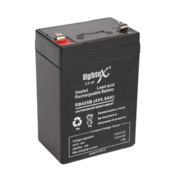 LIGHTEX LT-45N 4 VOLT - 5 AMPER KURU AKÜ (IŞILDAK AKÜSÜ) (4887)