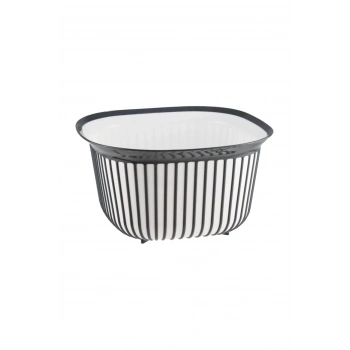 Linea Kare Çizgi Desenli Kase 4 Lt -BNM-3712